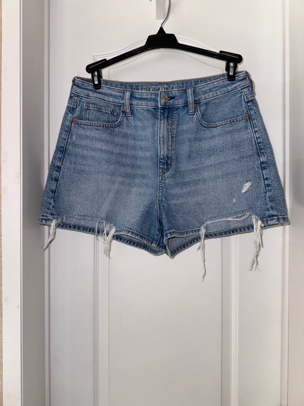 American Eagle Outfitters Light Wash Denim Cutoff Shorts